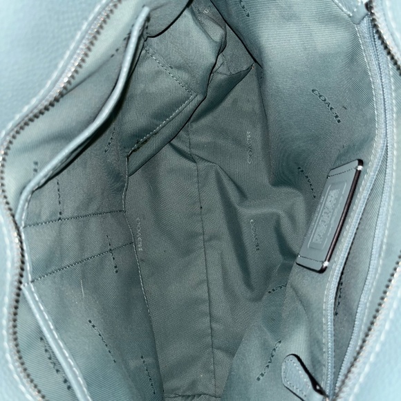 Coach Turnlock Chain Tote 27 57107 Chambray Blue - Picture 6 of 7